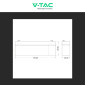 Immagine 4 - V-Tac VT-12.8V2.3AH-L Batteria LiFePO4 12,8V 2,3Ah con Attacchi T2 IP55 - SKU 11941