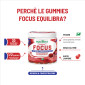 Immagine 3 - Equilibra Focus Memoria Concentrazione Integratore Alimentare Multivitaminico Pastiglie Gommose Gusto Lampone - 30 Gummies