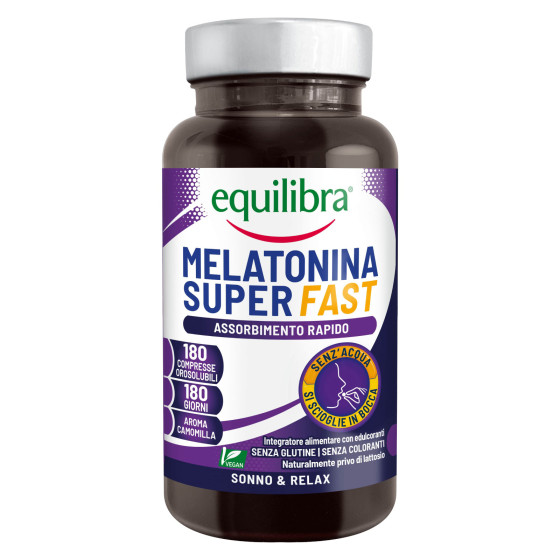 Equilibra Melatonina Super Fast Integratore Alimentare Orosolubile Equilibra Melatonina Super Fast Integratore Alimentare Orosolubile