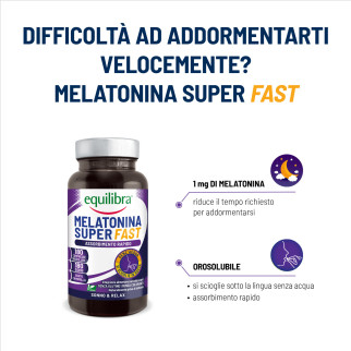 Equilibra Melatonina Super Fast Integratore Alimentare Orosolubile