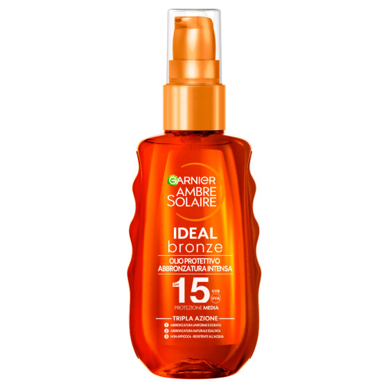 Garnier Ambre Solaire Ideal Bronze Olio Protettivo SPF 15 Garnier Ambre Solaire Ideal Bronze Olio Protettivo SPF 15