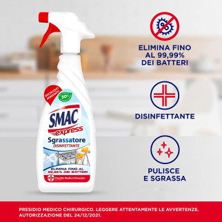 Sgrassatore Spray Disinfettante Presidio Medico Chirurgico Smac Express