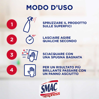 Detergente Spray Sgrassatore Universale 650ml Smac Express