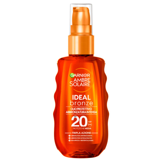 Garnier Ambre Solaire Ideal Bronze Olio Protettivo SPF 20 Garnier Ambre Solaire Ideal Bronze Olio Protettivo SPF 20