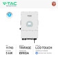 Immagine 2 - V-Tac Inverter Fotovoltaico Trifase Ibrido On-Grid / Off-Grid 5kW IP65 con Display LCD Certificato CEI 0-21 - SKU 11743