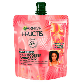 Garnier Fructis Hair Booster Trattamento Anti-Crespo 96H per Capelli Crespi...