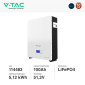 Immagine 2 - V-Tac VT-5139 Batteria BMS LiFePO4 51,2V 100Ah 5,12kWh per Inverter Impianto Fotovoltaico CEI 0-21 - SKU 114483