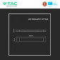 Immagine 9 - V-Tac Pro VT-8-20 Tubo LED Prismatico Plafoniera 20W Chip Samsung Lampadina 60cm - SKU 20347 / 20348 / 20349