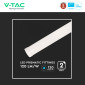 Immagine 10 - V-Tac Pro VT-8-20 Tubo LED Prismatico Plafoniera 20W Chip Samsung Lampadina 60cm - SKU 20347 / 20348 / 20349