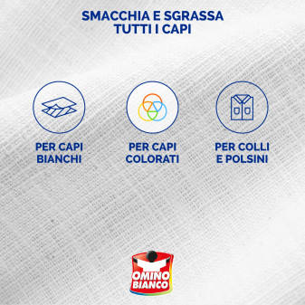 Smacchia e Sgrassa Pre-Trattante Spray Omino Bianco 500ml
