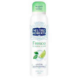 Deodorante Spray Fresco Tè Verde Lime da 40 ml Neutro Roberts