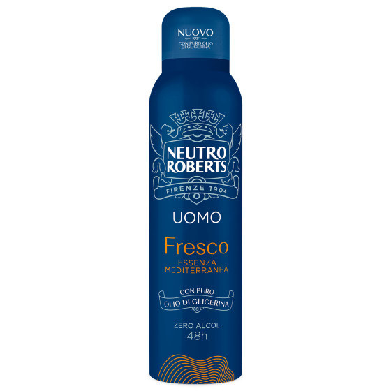Deodorante Spray Asciutto Uomo da 150 ml Neutro Roberts Deodorante Spray Asciutto Uomo da 150 ml Neutro Roberts