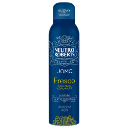 Deodorante Spray Fresco Uomo Essenza Agrumata 150ml Neutro Roberts