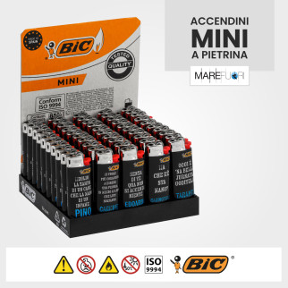 Bic Espositore Due Piani con Accendini Mini e Maxi Mare Fuori - Box da 100