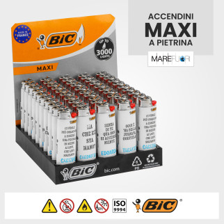 Bic Espositore Due Piani con Accendini Mini e Maxi Mare Fuori - Box da 100