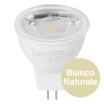 Faretto LED MR11 GU4 4W COB Life