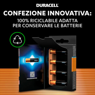 Batterie Mini Stilo AAA 1.5V Alcaline - 4pz Duracell Optimum