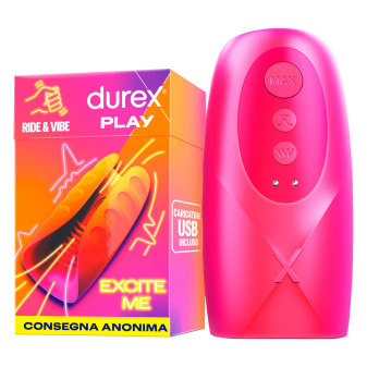 Durex Play Excite Me Ride e Vibe Masturbatore Vibrante Uomo Impermeabile...