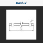 Immagine 6 - Kanlux Tubo LED T8 G13 22W SMD Lampadina 150cm in Vetro con Starter - mod. 33219