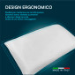 Immagine 7 - Cuscino Memory Foam Ergonomico Ipoallergenico e Antibatterico Forma a Saponetta 40x70x13/15cm