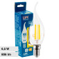 Life Lampadina LED E14 Filament 6.5W Candle CF35 Fiamma Transparent - mod. 39.920123C27 / 39.920123N40
