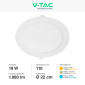 Immagine 5 - V-Tac VT-61018 Pannello LED Rotondo Slim 18W SMD da Incasso con Driver - SKU 7864 / 7865 / 7866