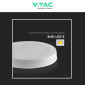 Immagine 10 - V-Tac VT-60012 Pannello LED Rotondo 12W SMD da Parete con Driver - SKU 7873 / 7874 / 7875