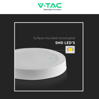 VT-60024 Mini Pannello LED Rotondo 24W SMD da Parete V-Tac