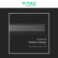 Immagine 9 - V-Tac VT-1178 Lampada LED da Muro 23W SMD Applique in Metallo IP65 Colore Nero - SKU 10436 /10437