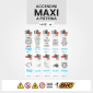 Immagine 2 - Bic Maxi J26 Accendino Grande con Fantasia Mare Fuori - Serie da 5 Accendini