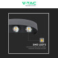 Immagine 10 - V-Tac VT-846 Lampada LED da Muro 5W Wall Light Nera con 6 LED SMD Applique IP65 - SKU 218615 / 218616