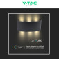 Immagine 12 - V-Tac VT-846 Lampada LED da Muro 5W Wall Light Nera con 6 LED SMD Applique IP65 - SKU 218615 / 218616