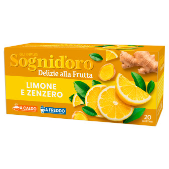 Sognid'oro Infuso Caldo e a Freddo Limone e Zenzero - 20 Filtri