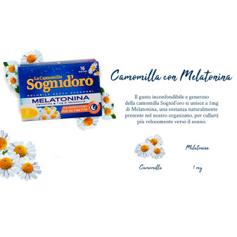 Sognid'oro Plus Camomilla con Melatonina 16 Bustine