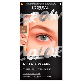 L'Oréal Paris Brow Color Tinta Semi Permanente per Sopracciglia Effetto...