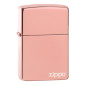 Immagine 1 - Zippo Accendino a Benzina Ricaricabile ed Antivento con Fantasia Rose Gold Zippo Logo - mod. 49190ZL