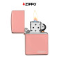 Immagine 5 - Zippo Accendino a Benzina Ricaricabile ed Antivento con Fantasia Rose Gold Zippo Logo - mod. 49190ZL