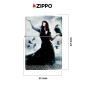 Immagine 5 - Zippo Premium Accendino a Benzina Ricaricabile ed Antivento con Fantasia Mazzi Black Lady - mod. 48969