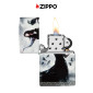 Immagine 6 - Zippo Premium Accendino a Benzina Ricaricabile ed Antivento con Fantasia Mazzi Black Lady - mod. 48969