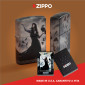 Immagine 7 - Zippo Premium Accendino a Benzina Ricaricabile ed Antivento con Fantasia Mazzi Black Lady - mod. 48969