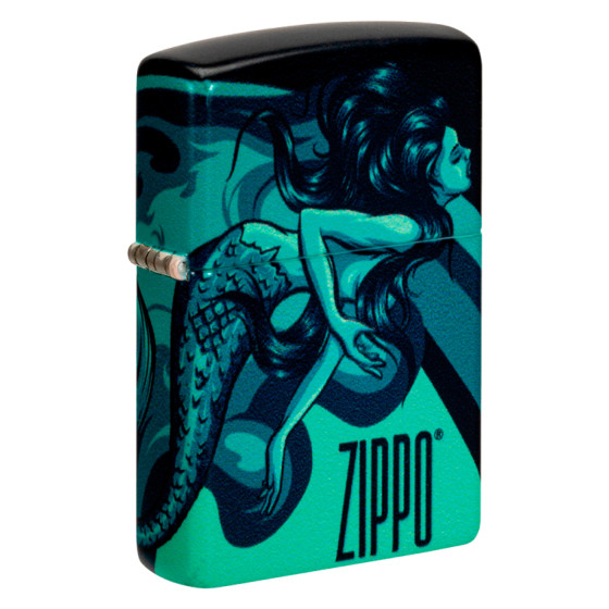 Accendino Zippo Premium 48605 Mermaid Design Antivento Accendino Zippo Premium 48605 Mermaid Design Antivento
