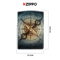Immagine 5 - Zippo Premium Accendino a Benzina Ricaricabile e Antivento con Fantasia Compass Ghost - mod. 48562