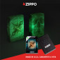 Immagine 7 - Zippo Premium Accendino a Benzina Ricaricabile e Antivento con Fantasia Compass Ghost - mod. 48562