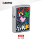Immagine 2 - Zippo Accendino a Benzina Ricaricabile ed Antivento con Fantasia All Luck Design - mod. 48682