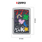 Immagine 4 - Zippo Accendino a Benzina Ricaricabile ed Antivento con Fantasia All Luck Design - mod. 48682