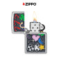 Immagine 5 - Zippo Accendino a Benzina Ricaricabile ed Antivento con Fantasia All Luck Design - mod. 48682