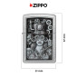 Immagine 4 - Zippo Accendino a Benzina Ricaricabile ed Antivento con Fantasia Streampunk Design - mod. 48387