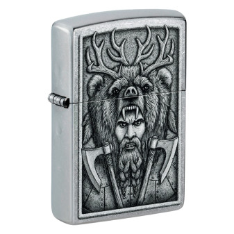 Zippo Accendino a Benzina Ricaricabile ed Antivento con Fantasia Barbarian...