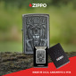 Immagine 6 - Zippo Accendino a Benzina Ricaricabile ed Antivento con Fantasia Barbarian Design - mod. 48731