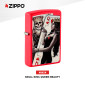 Immagine 2 - Zippo Accendino a Benzina Ricaricabile ed Antivento con Fantasia Skull King Queen Beauty - mod. 48624